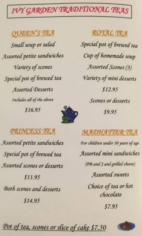 Ivy Garden Tea Room - Albany, OR