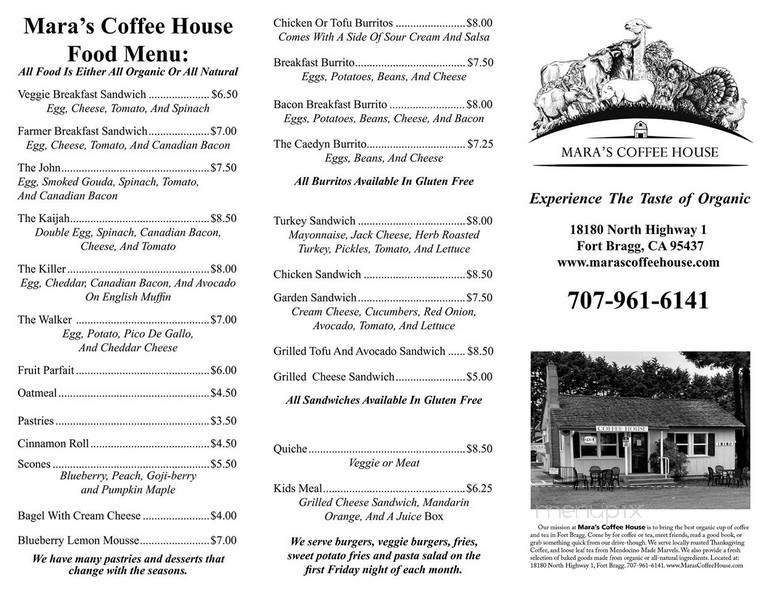 Mara's Coffee House - Fort Bragg, CA