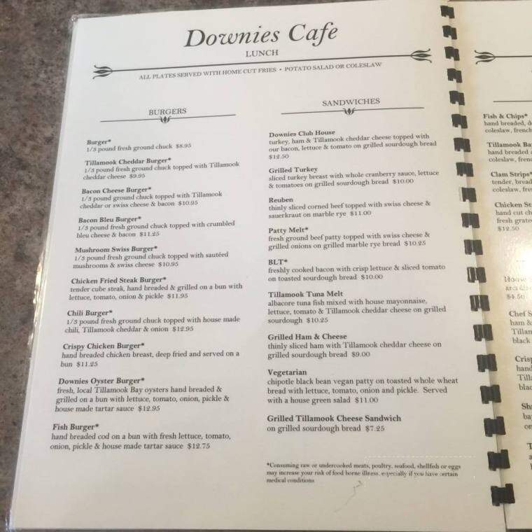 Downie's Cafe - Bay City, OR