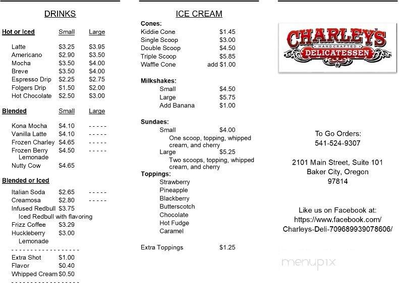 Charlie's Ice Cream Parlor - Baker City, OR