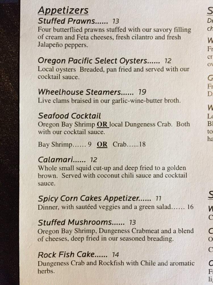 Wheelhouse Restaurant - Bandon, OR