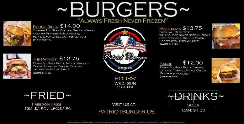 Patriot Burger - St. Helens, OR