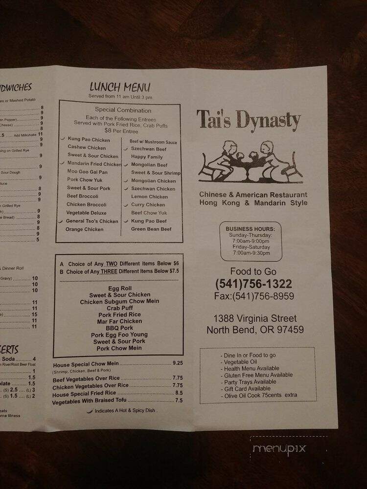 Tai's Dynasty - North Bend, OR