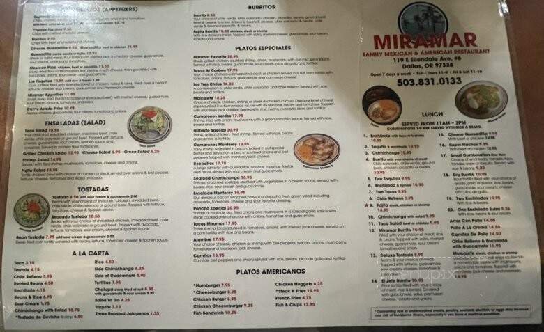 Miramar Mexican Restaurant - Dallas, OR