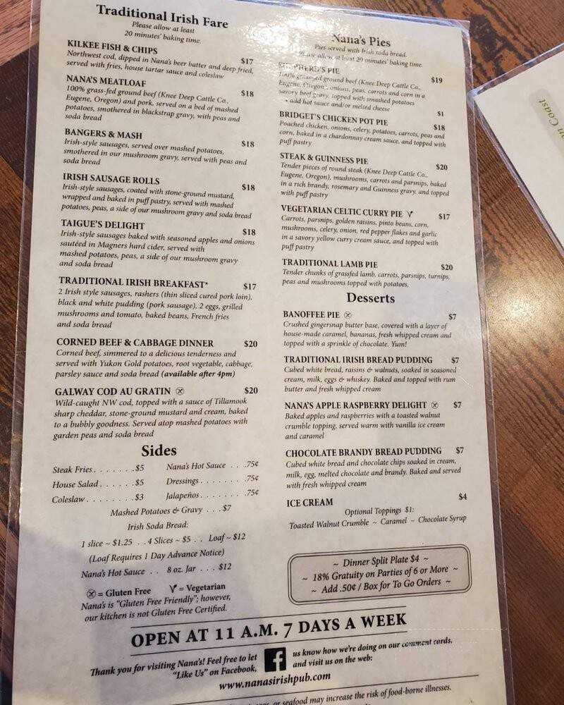 Nana's Irish Pub - Newport, OR