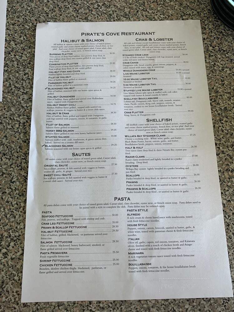 Pirate's Cove Restaurant - Garibaldi, OR