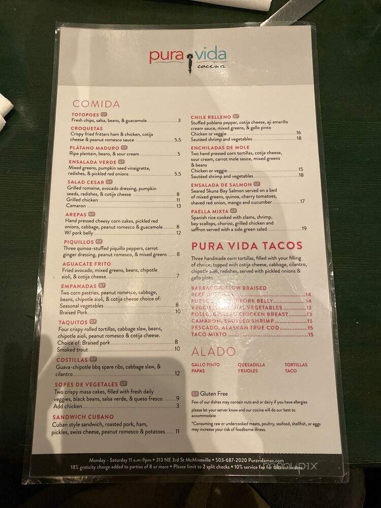 Pura Vida - Mcminnville, OR