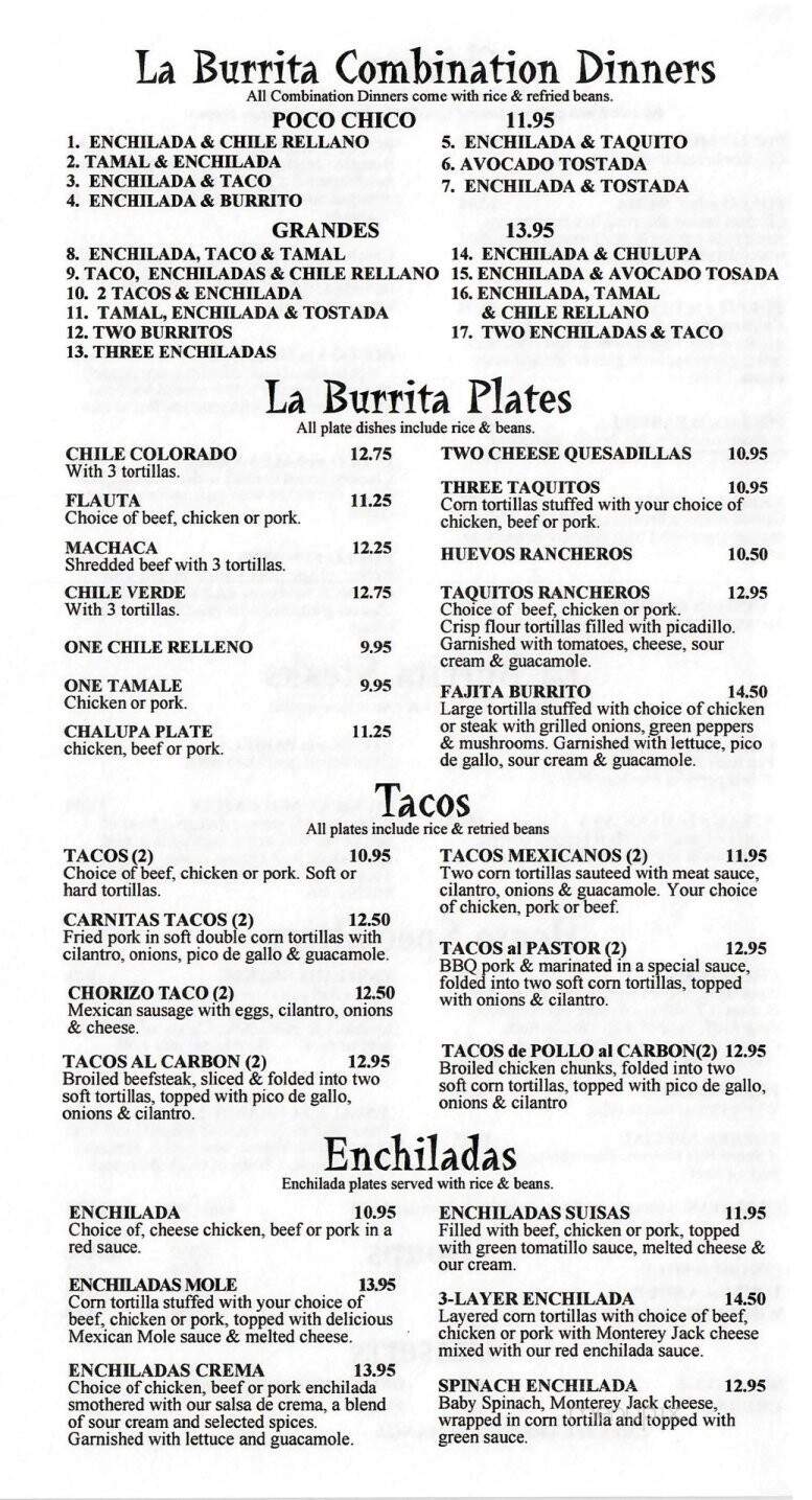 La Burrita Mexican Restaurant - Grants Pass, OR