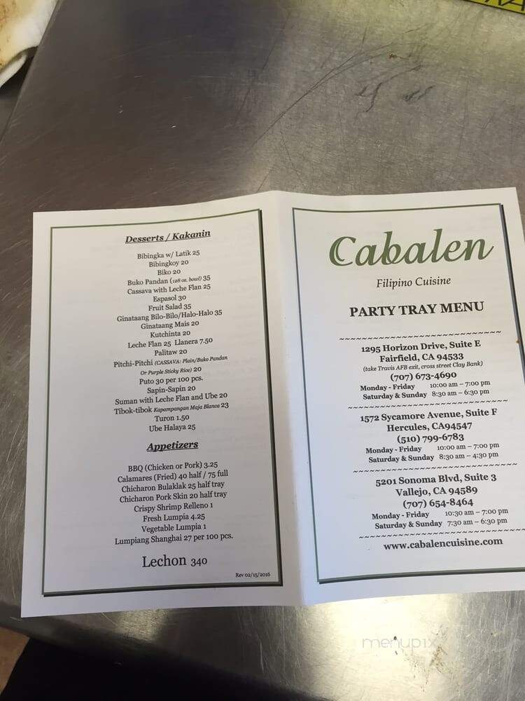 Cabalen Filipino Cuisine - Fairfield, CA