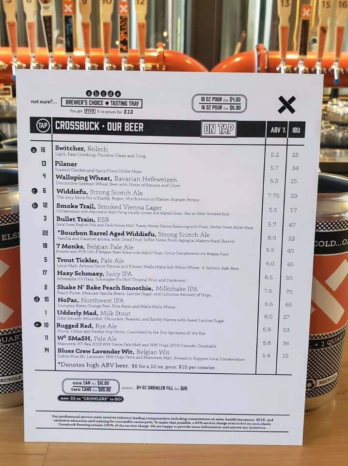 Crossbuck Brewing - Walla Walla, WA