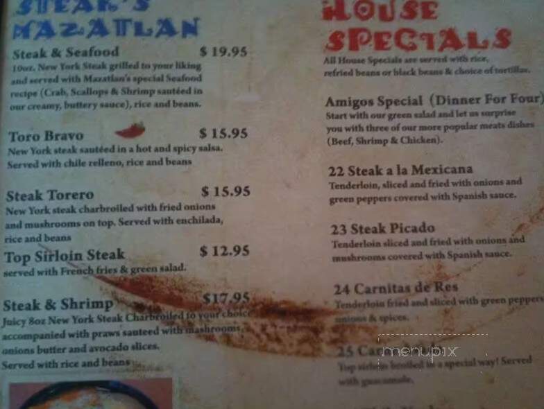 Mazatlan Mexican Restaurant - Prineville, OR