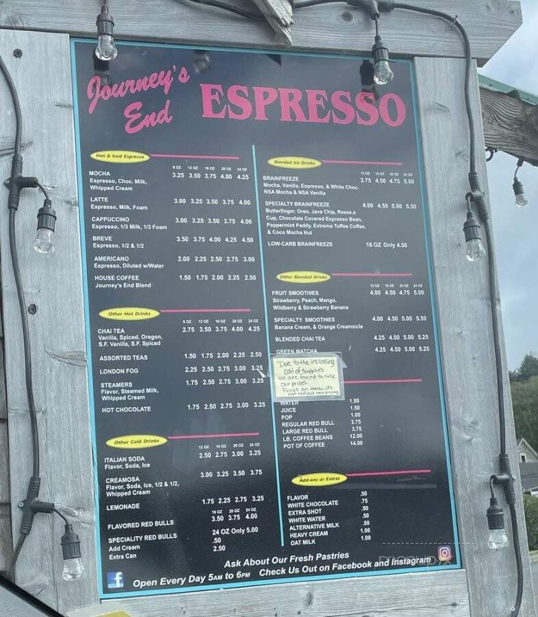 Journey's End Espresso - Astoria, OR