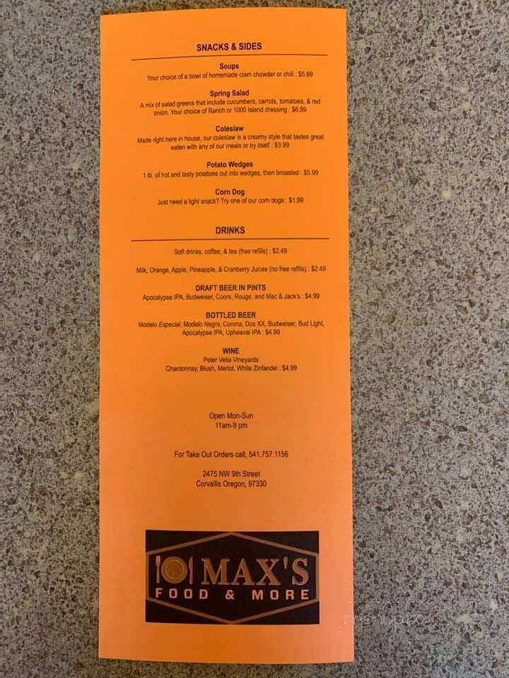 Max's Food and More - Corvallis, OR