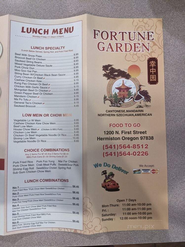 Fortune Garden - Hermiston, OR