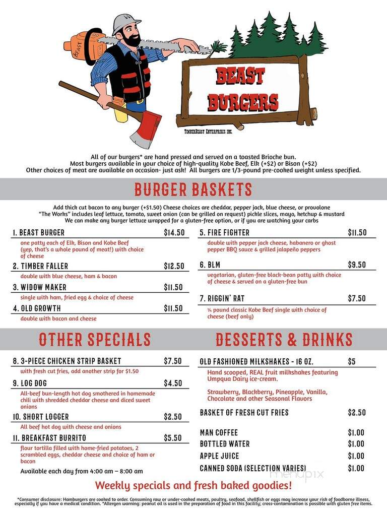 Beast Burgers - Glide, OR