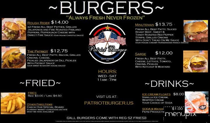 Patriot Burger - St. Helens, OR