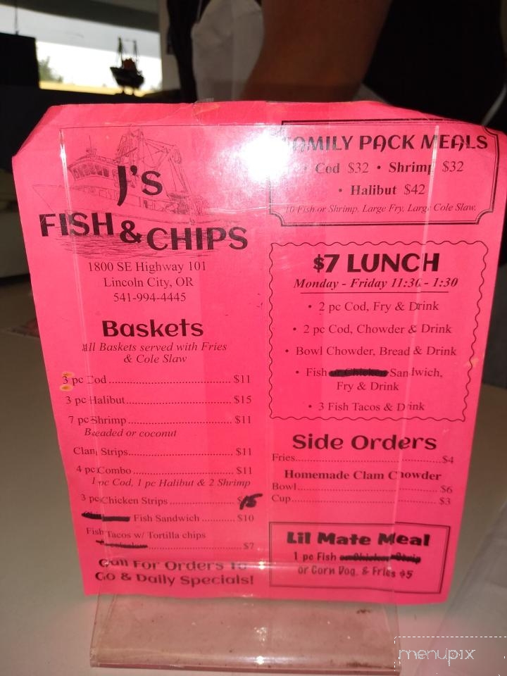 J's Fish & Chips - Lincoln City, OR